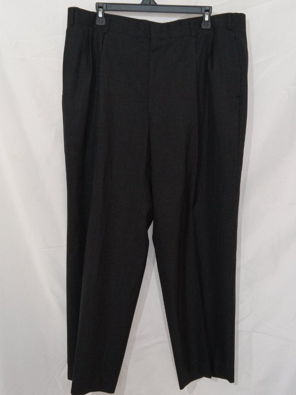 Vintage Brooks Brothers Wool Dress Pants Mens 38x28.5 Charcoal Gray USA Pleated